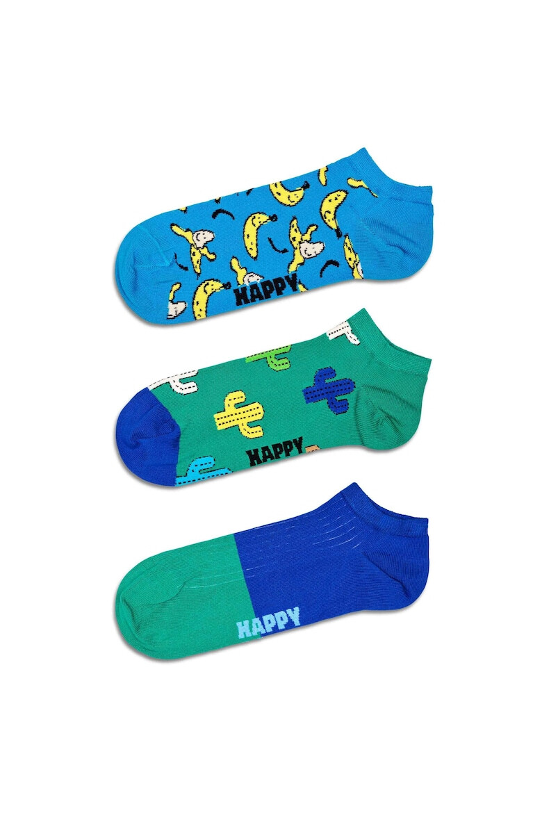 Happy Socks Set de sosete unisex pana la glezna - 3 perechi - Pled.ro