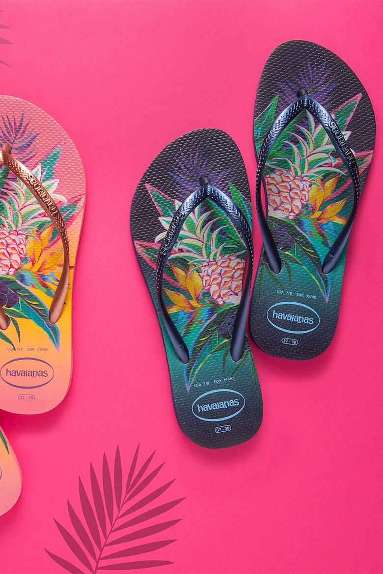 Havaianas Papuci flip-flop cu imprimeu tropical - Pled.ro