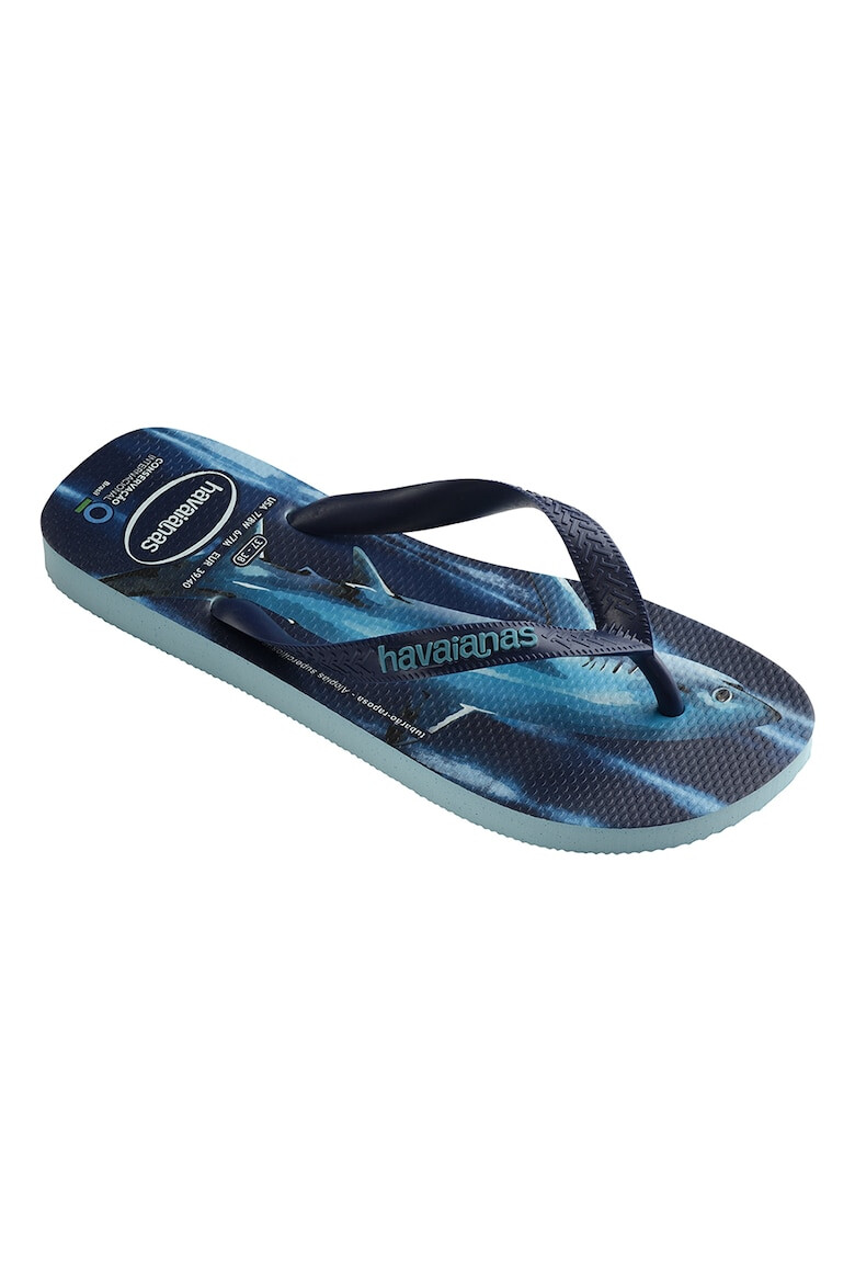 Havaianas Papuci flip-flop unisex cu logo Conservation International - Pled.ro