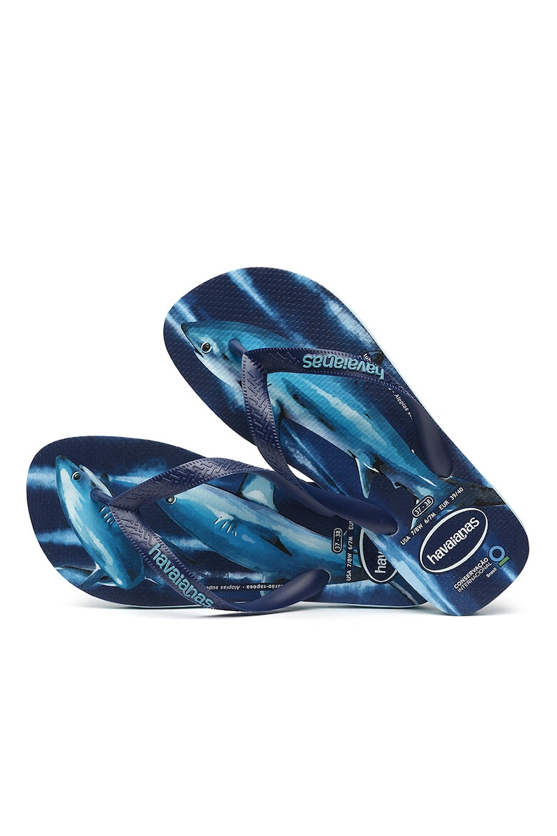 Havaianas Papuci flip-flop unisex cu logo Conservation International - Pled.ro