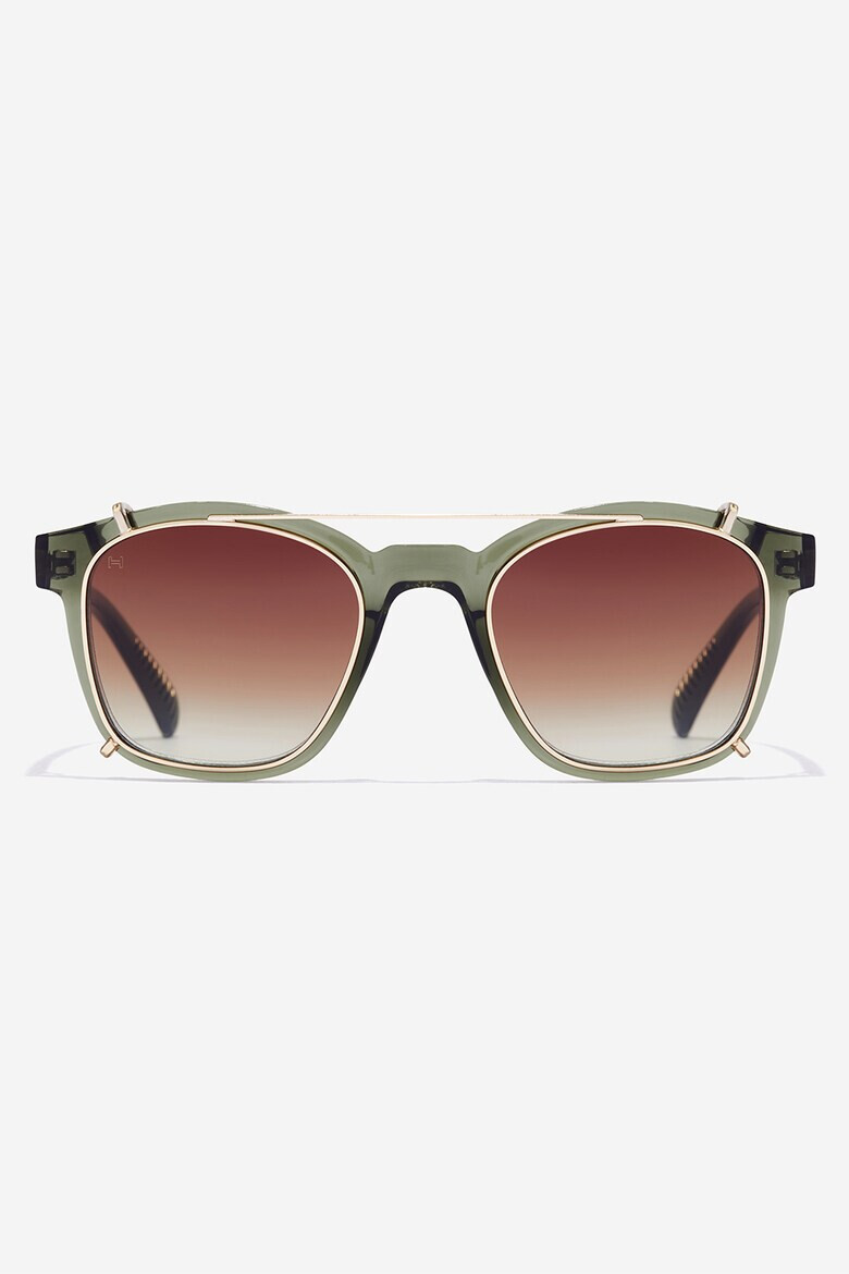 Hawkers Ochelari de soare unisex patrati aviator cu lentile in degrade Dot - Pled.ro