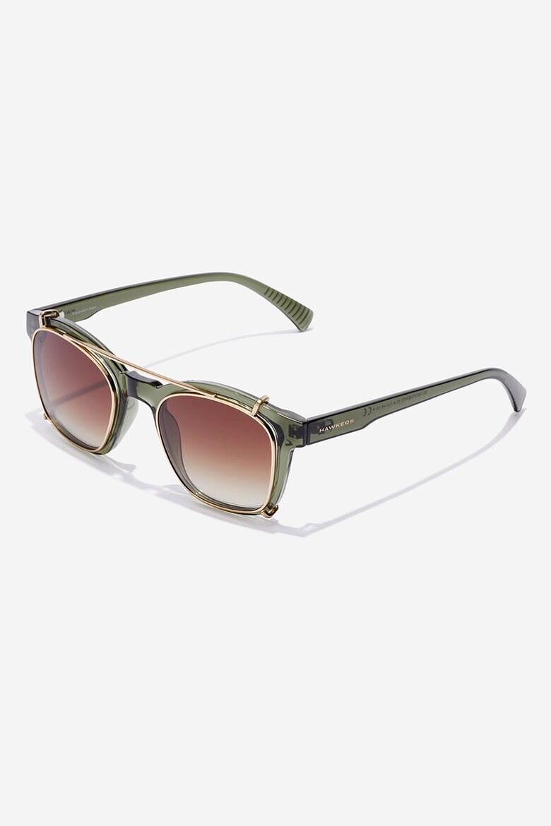 Hawkers Ochelari de soare unisex patrati aviator cu lentile in degrade Dot - Pled.ro