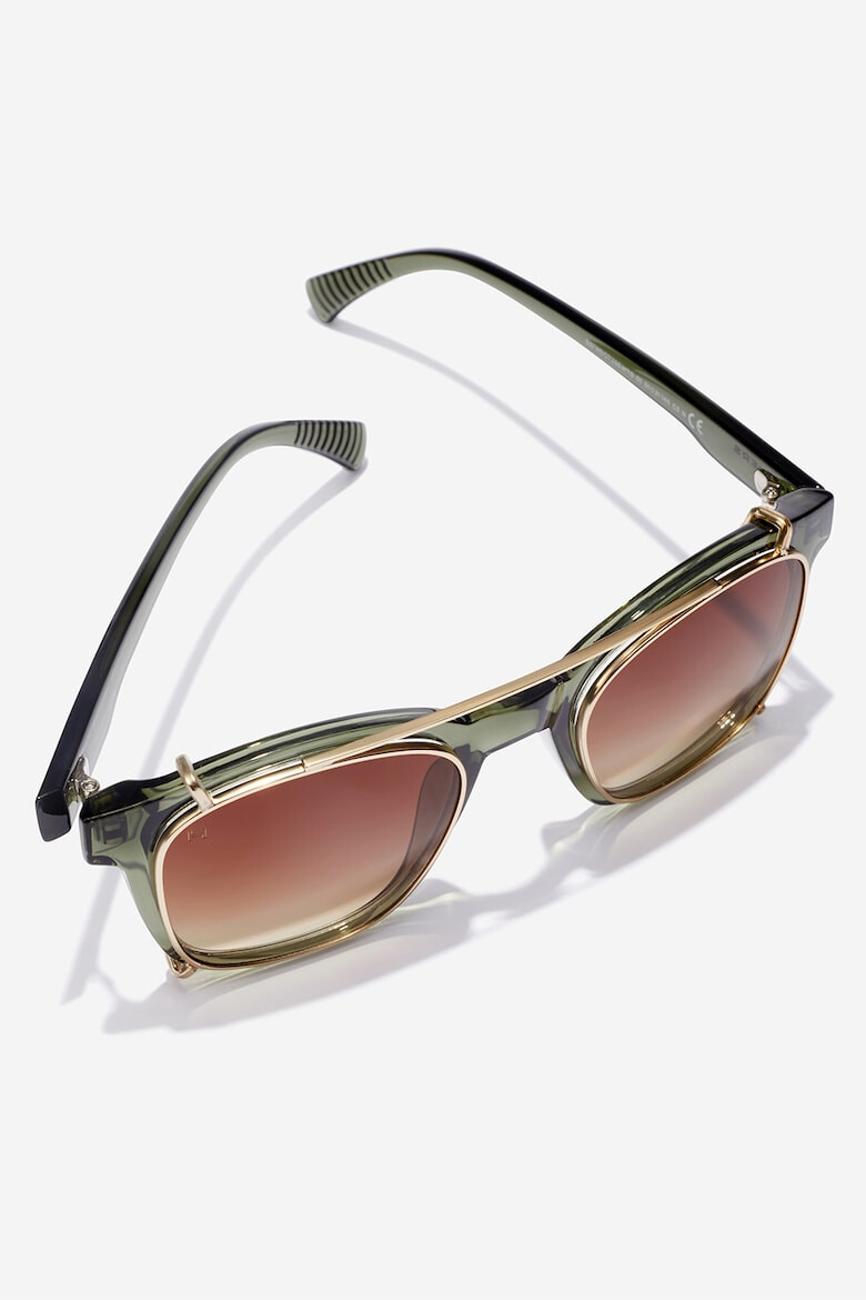 Hawkers Ochelari de soare unisex patrati aviator cu lentile in degrade Dot - Pled.ro