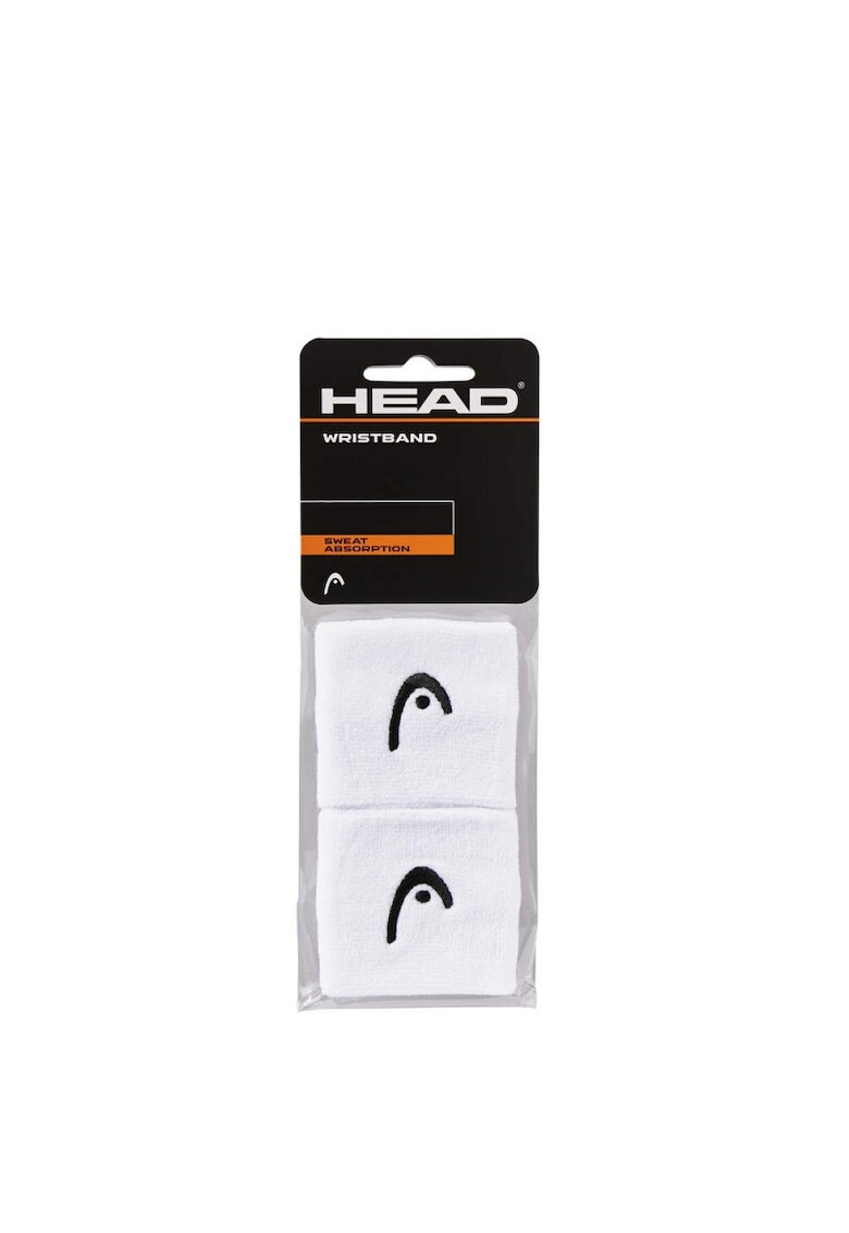 Head Mansete tenis 2.5" 2 buc alb - Pled.ro