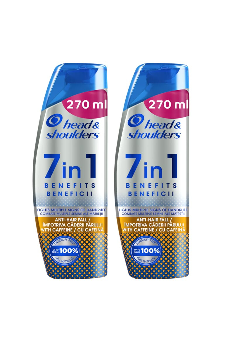 Head&Shoulders Pachet promo: 2 x Sampon Head & Shoulders 7-in-1 impotriva caderii parului si cu efect puternic antimatreata 2 x 270 ml - Pled.ro