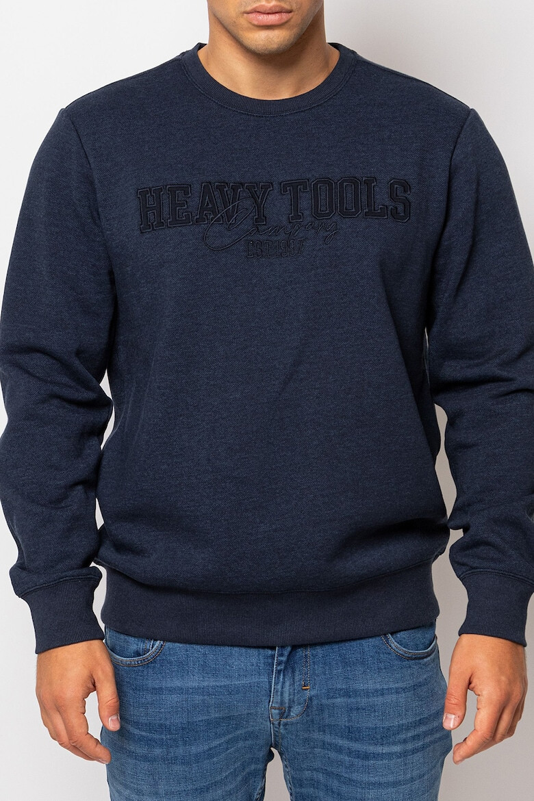 Heavy Tools Bluza sport cu decolteu la baza gatului si broderie logo Dalcom - Pled.ro