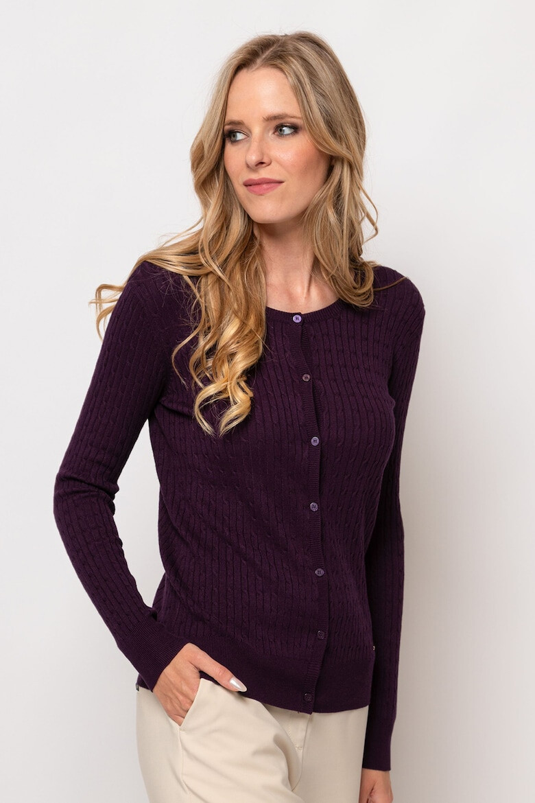 Heavy Tools Cardigan cu model torsade Hinny - Pled.ro