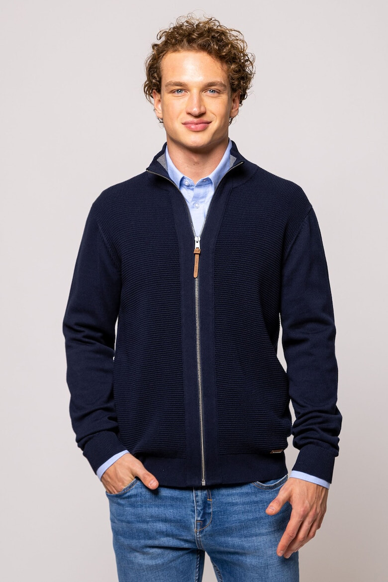 Heavy Tools Cardigan de bumbac cu fermoar Halbur - Pled.ro