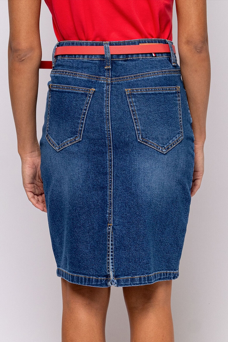 Heavy Tools Fusta din denim cu croiala creion Natasha - Pled.ro