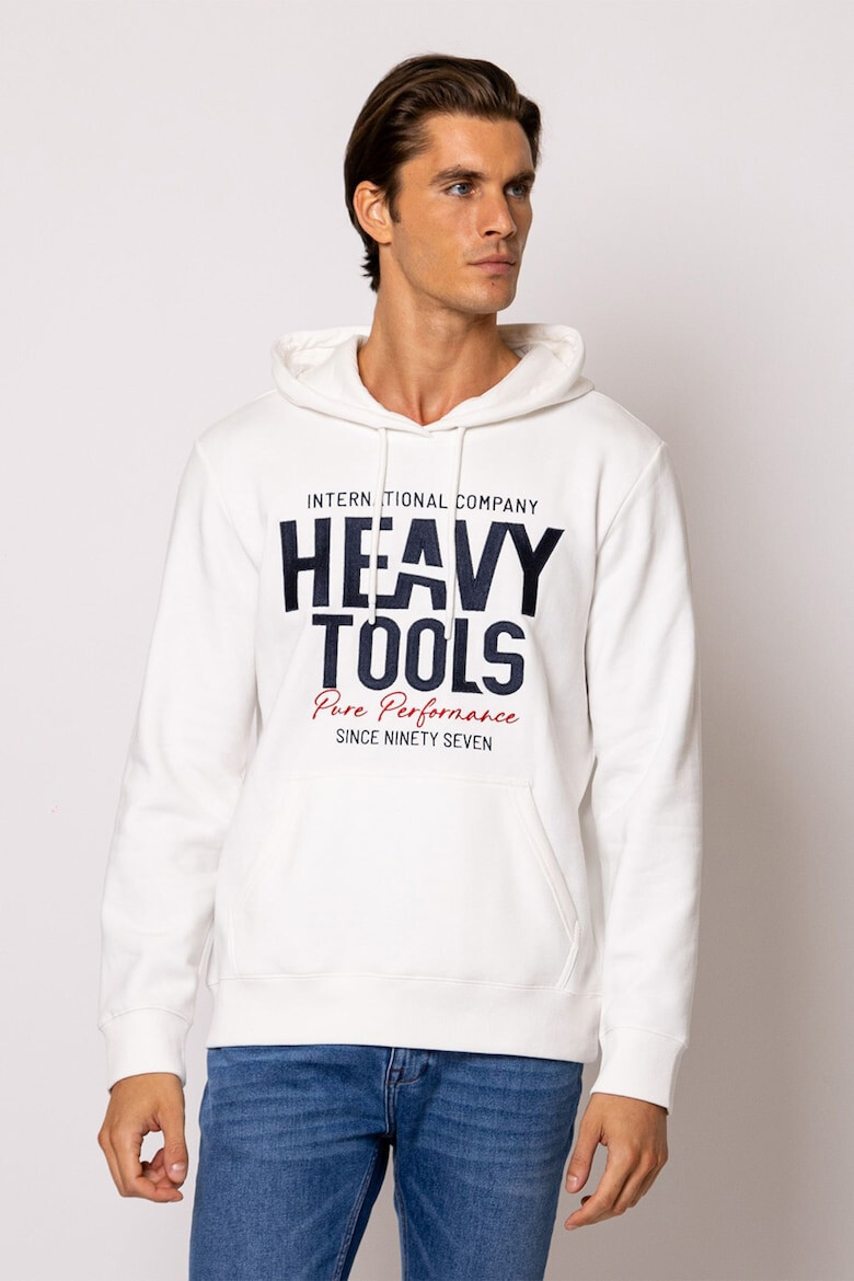 Heavy Tools Hanorac cu buzunar kangaroo si logo Skipper - Pled.ro