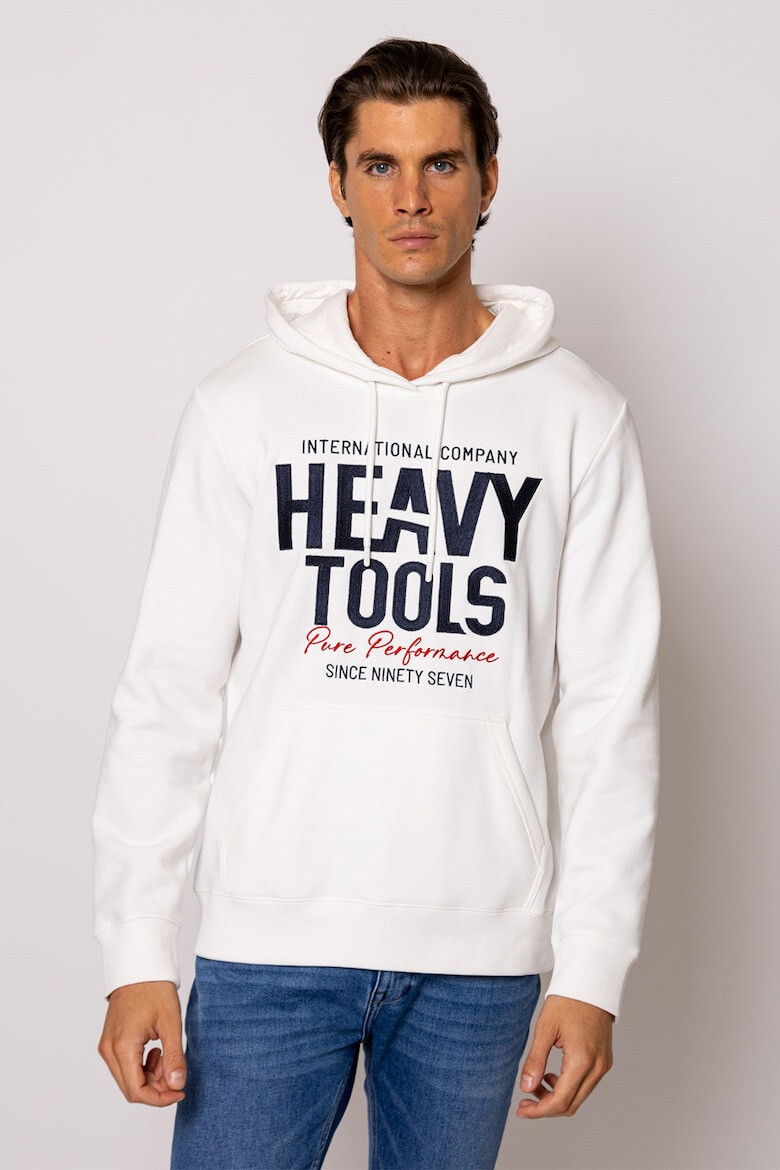 Heavy Tools Hanorac cu buzunar kangaroo si logo Skipper - Pled.ro