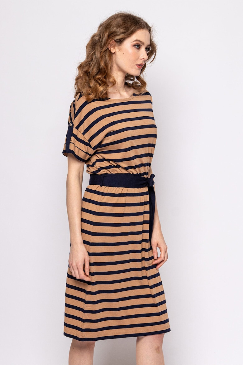 Heavy Tools Rochie midi cu model in dungi Vera - Pled.ro