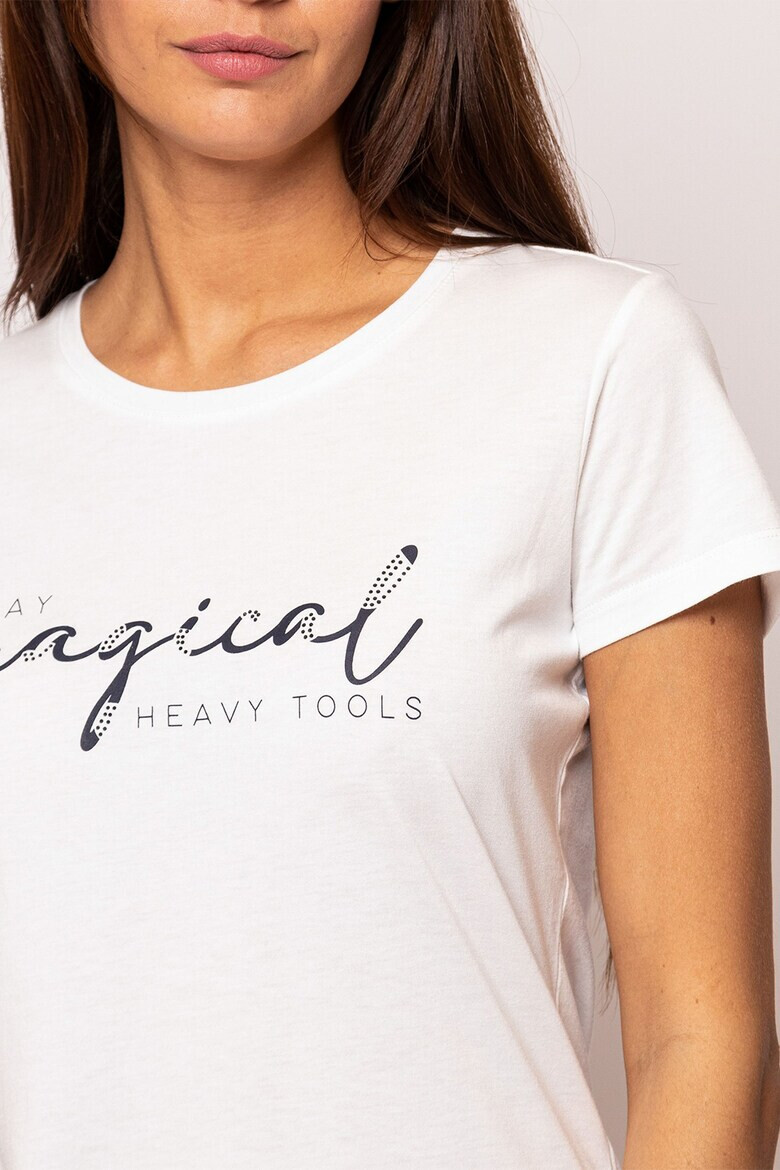 Heavy Tools Tricou din amestec de modal cu imprimeu text - Pled.ro