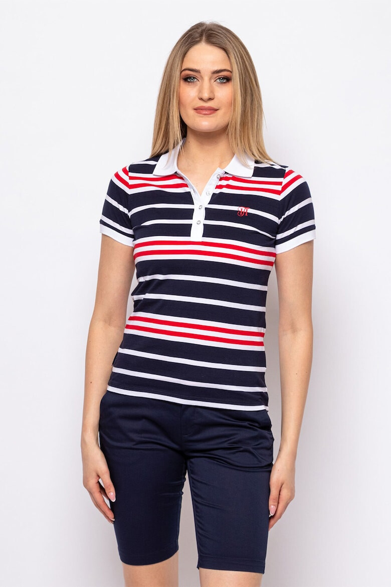 Heavy Tools Tricou polo cu model in dungi Doretta - Pled.ro