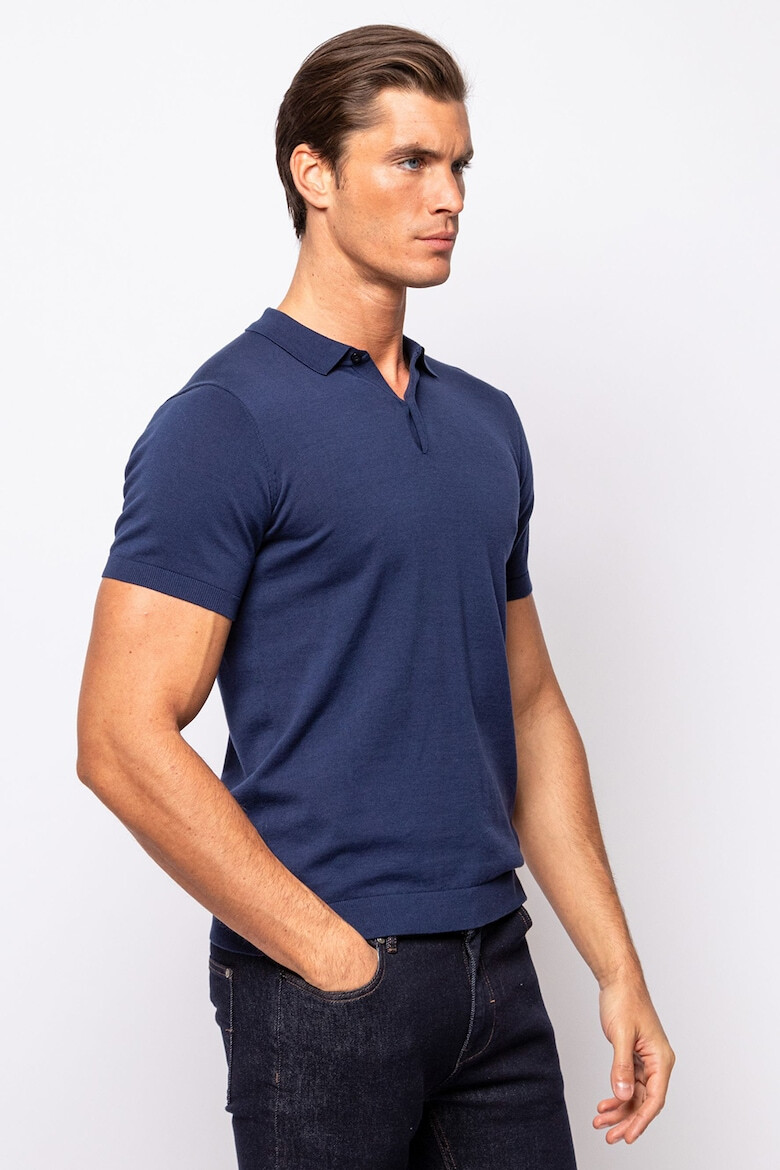 Heavy Tools Tricou polo de bumbac cu model uni - Pled.ro