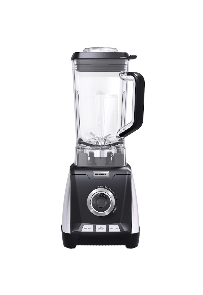 Heinner Blender de masa 1500 W 40.000 rpm vortex profiblend 6 lame inox bol tritan 1.5 L viteza variabila Inox/Negru - Pled.ro