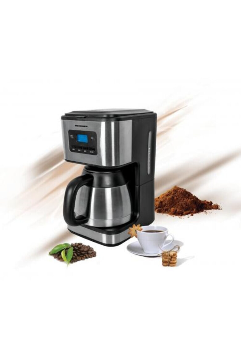 Heinner Cafetiera Digitala 900W 1L cana termos Lcd Timer Inox - Pled.ro