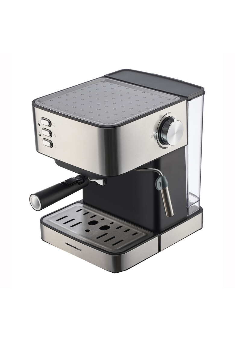 Heinner Espressor 850W 20 bar rezervor apa detasabil 1.6l filtru din inox plita mentinere cafea calda decoratii inox - Pled.ro