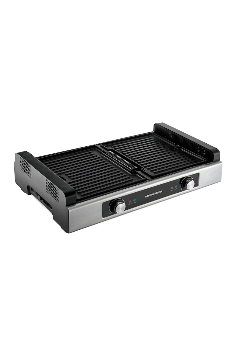 Heinner Gratar electric 1800 W functie filtrare fum 2 placi reversibile antiadezive temperatura reglabila Inox - Pled.ro