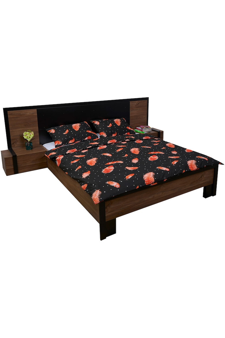 Heinner Home Lenjerie pentru 2 persoane Feathers 100% bumbac132TC 4 piese - Pled.ro