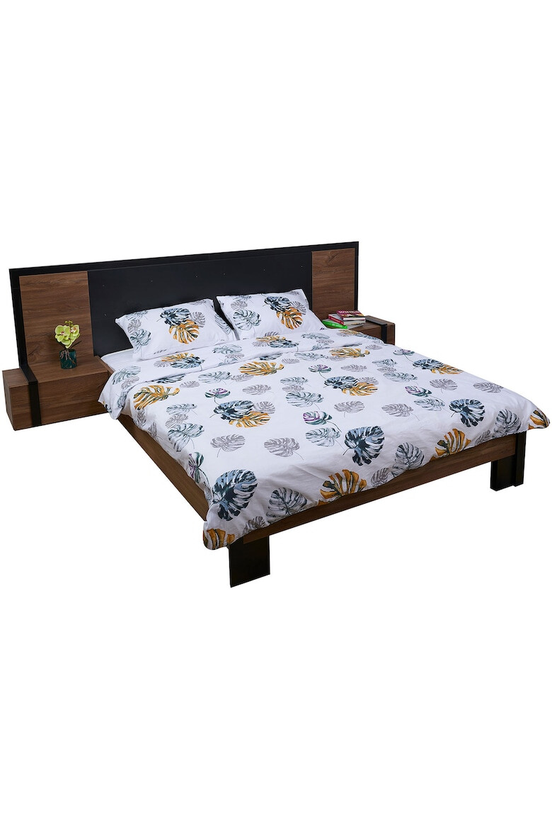 Heinner Home Lenjerie pentru 2 persoane Leaves 100% bumbac132TC king size 4 piese - Pled.ro