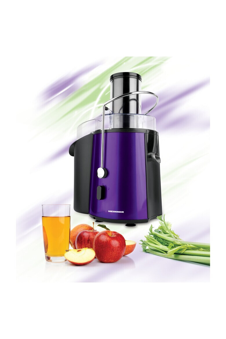 Heinner Storcator de fructe si legume XF-1000 1000 W Recipient suc 1 l Recipient pulpa 2 l 2 Viteze Tub de alimentare 75 mm - Pled.ro