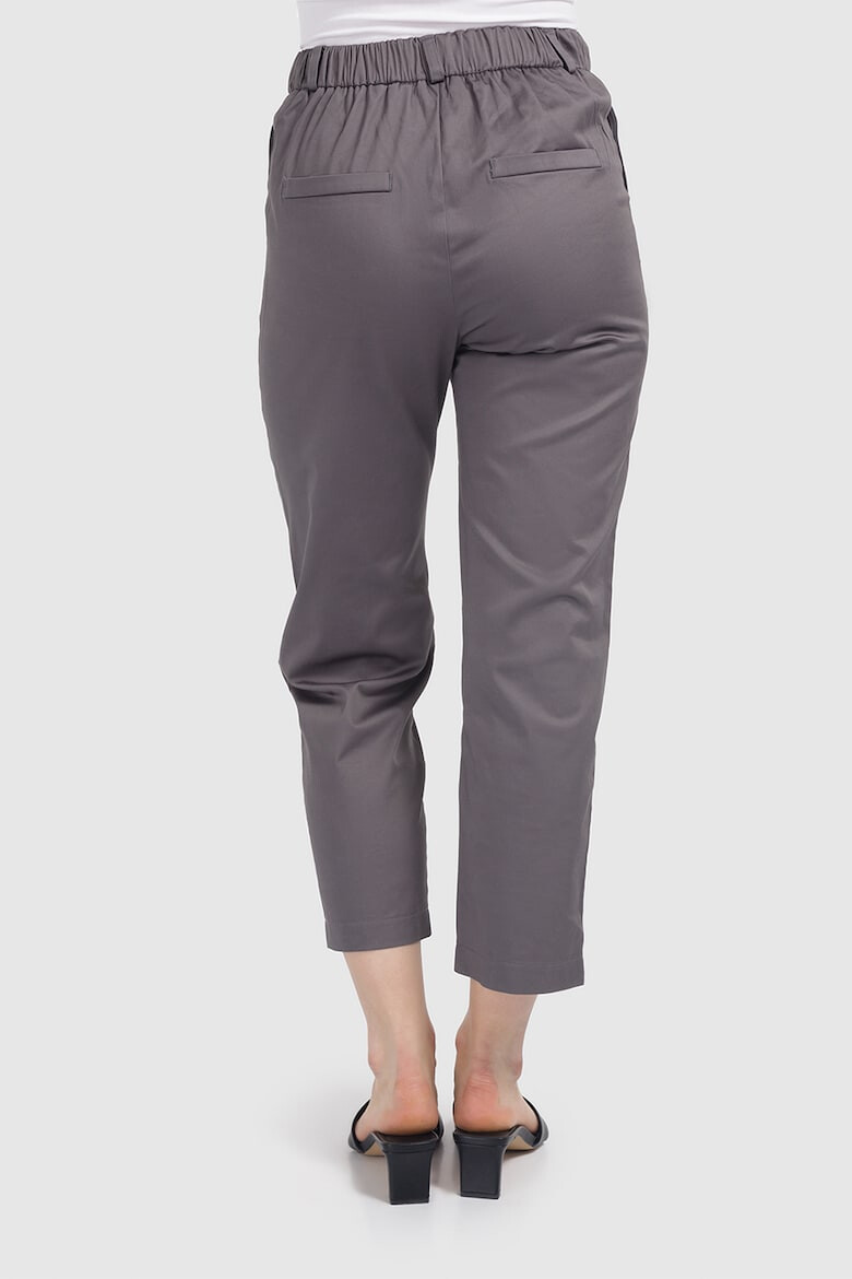 Helmidge Pantaloni chino crop cu talie inalta - Pled.ro