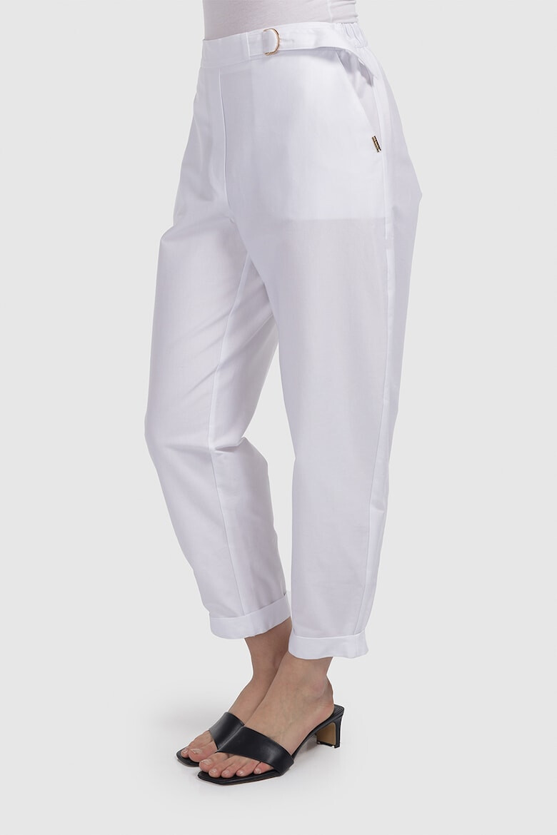 Helmidge Pantaloni crop cu talie inalta - Pled.ro