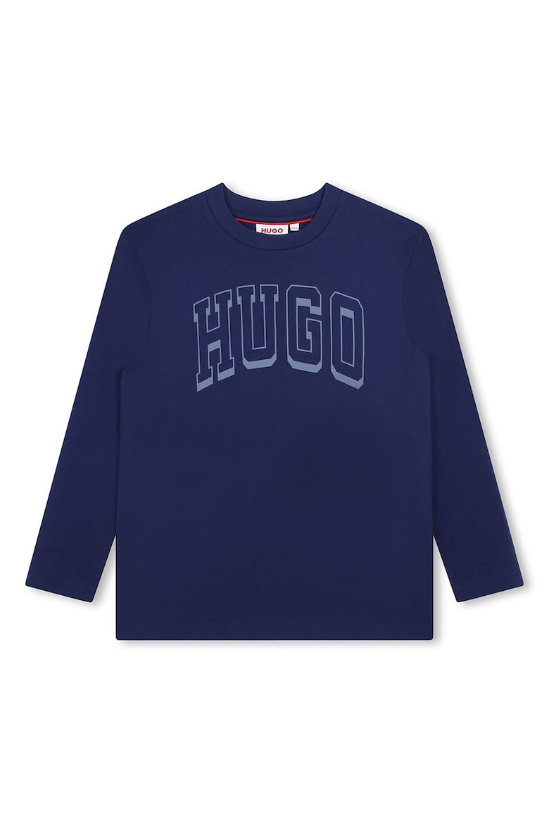 HUGO Bluza din bumbac cu imprimeu logo - Pled.ro