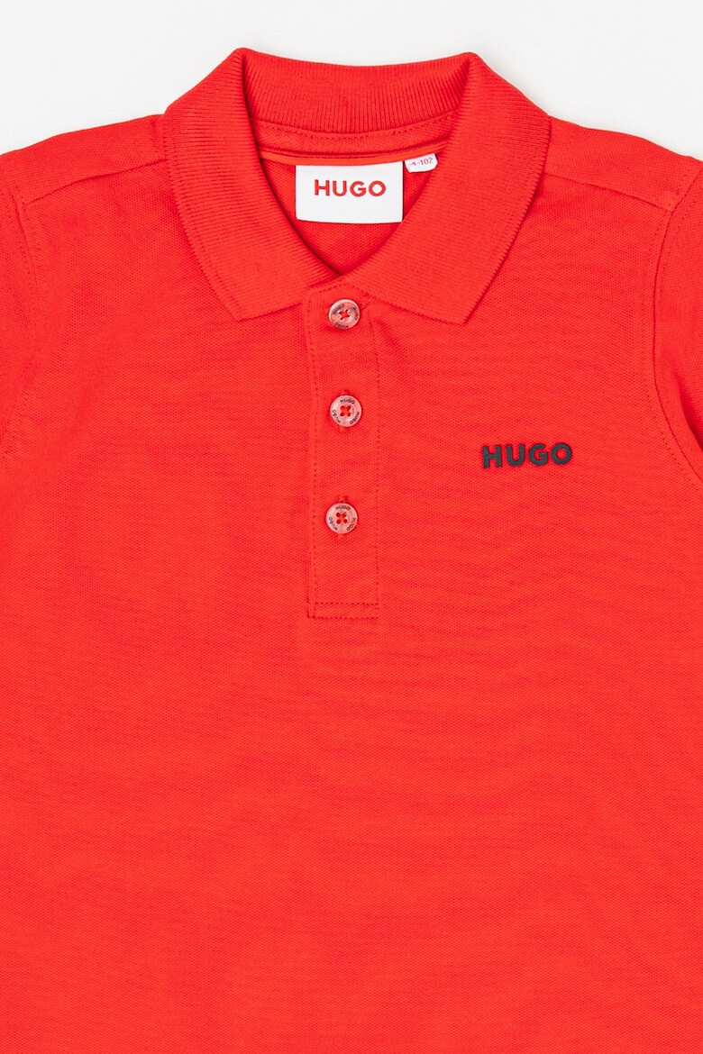 HUGO Bluza polo cu detaliu logo - Pled.ro