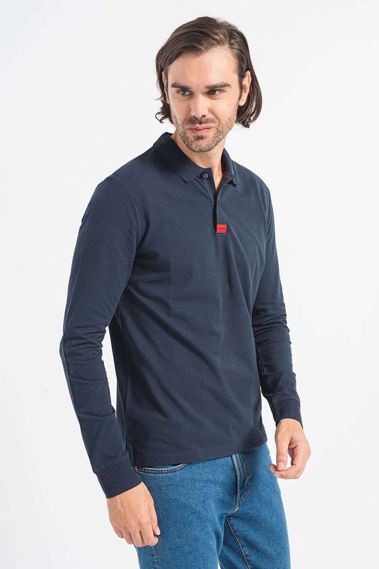 HUGO Bluza polo slim fit din pique Deresolo - Pled.ro