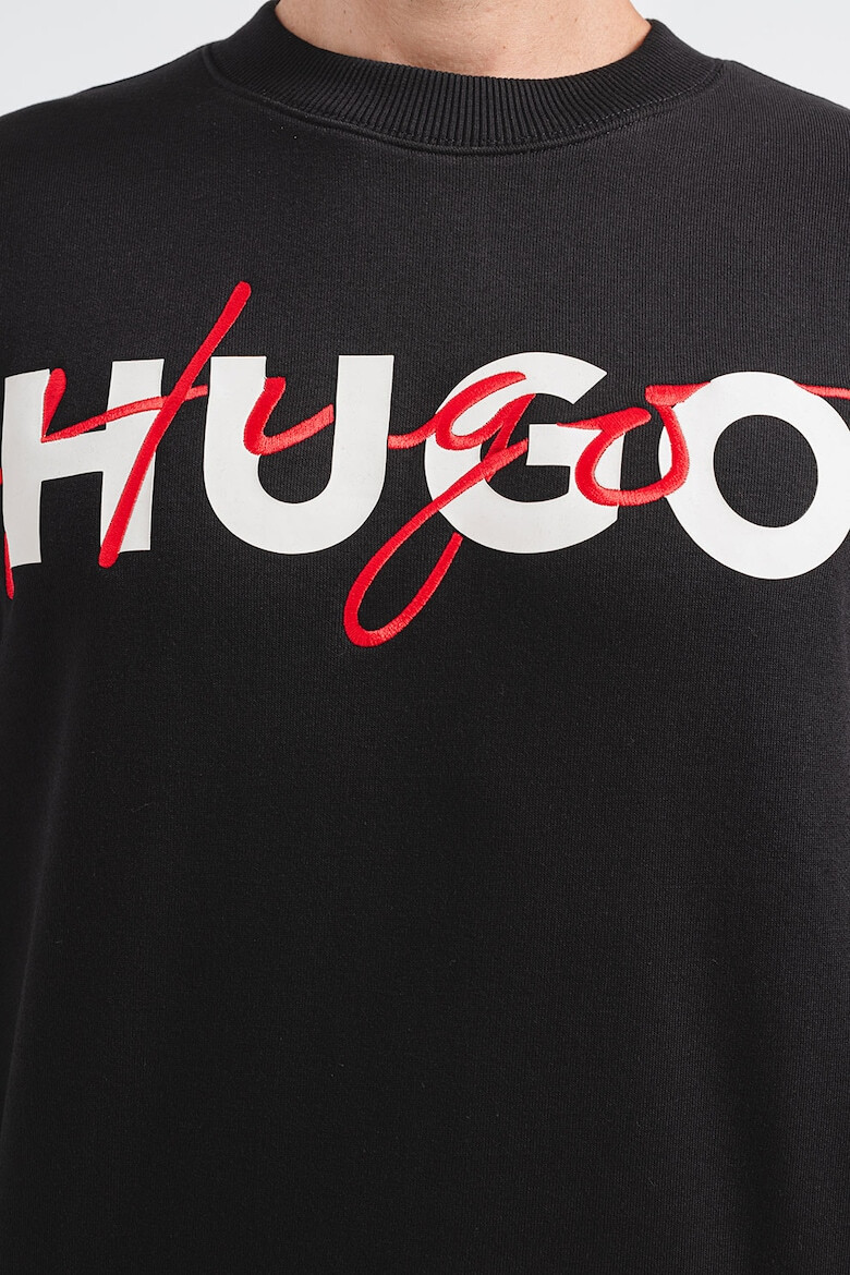 HUGO Bluza sport cu imprimeu logo si maneci cazute Droyko - Pled.ro