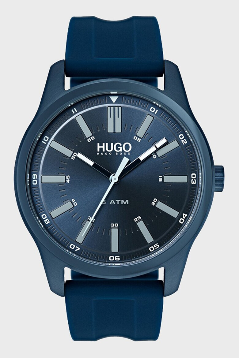 HUGO Ceas quartz cu o curea de silicon - Pled.ro