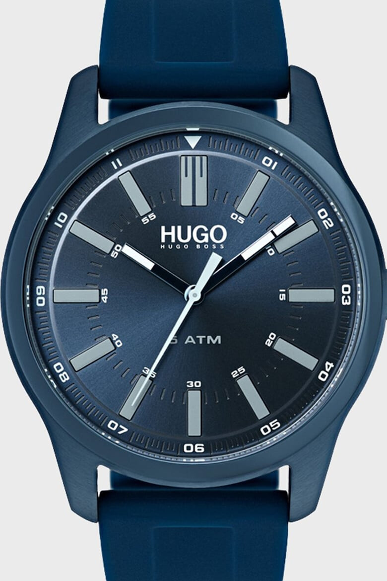 HUGO Ceas quartz cu o curea de silicon - Pled.ro