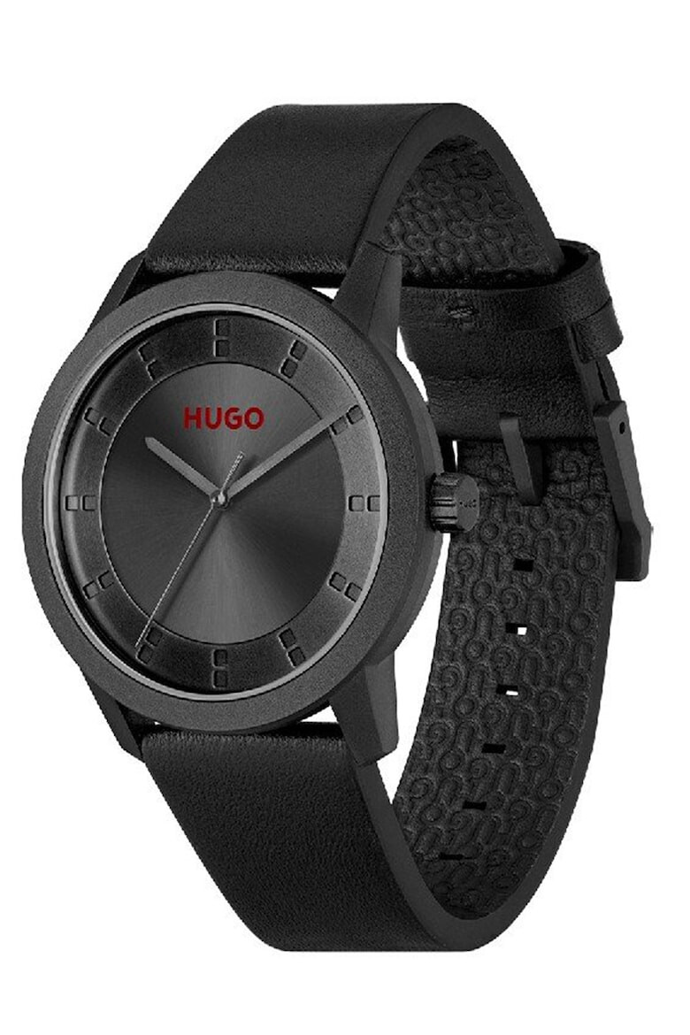 HUGO Ceas quartz cu o curea din piele - Pled.ro