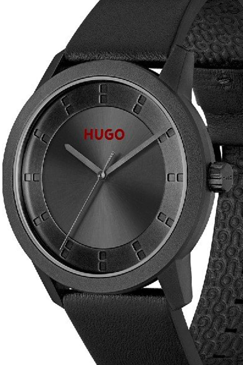 HUGO Ceas quartz cu o curea din piele - Pled.ro