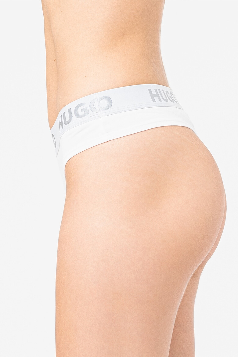 HUGO Chiloti tanga cu banda logo in talie Sporty - Pled.ro