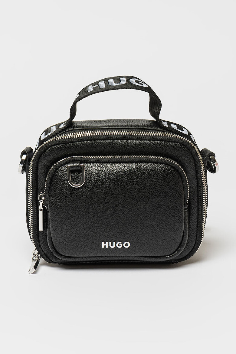 HUGO Geanta crossbody de piele ecologica cu buzunar frontal cu fermoar - Pled.ro