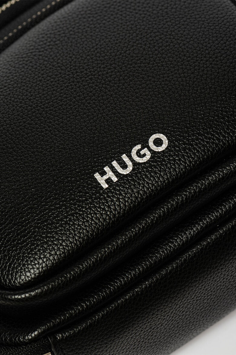 HUGO Geanta crossbody de piele ecologica cu buzunar frontal cu fermoar - Pled.ro