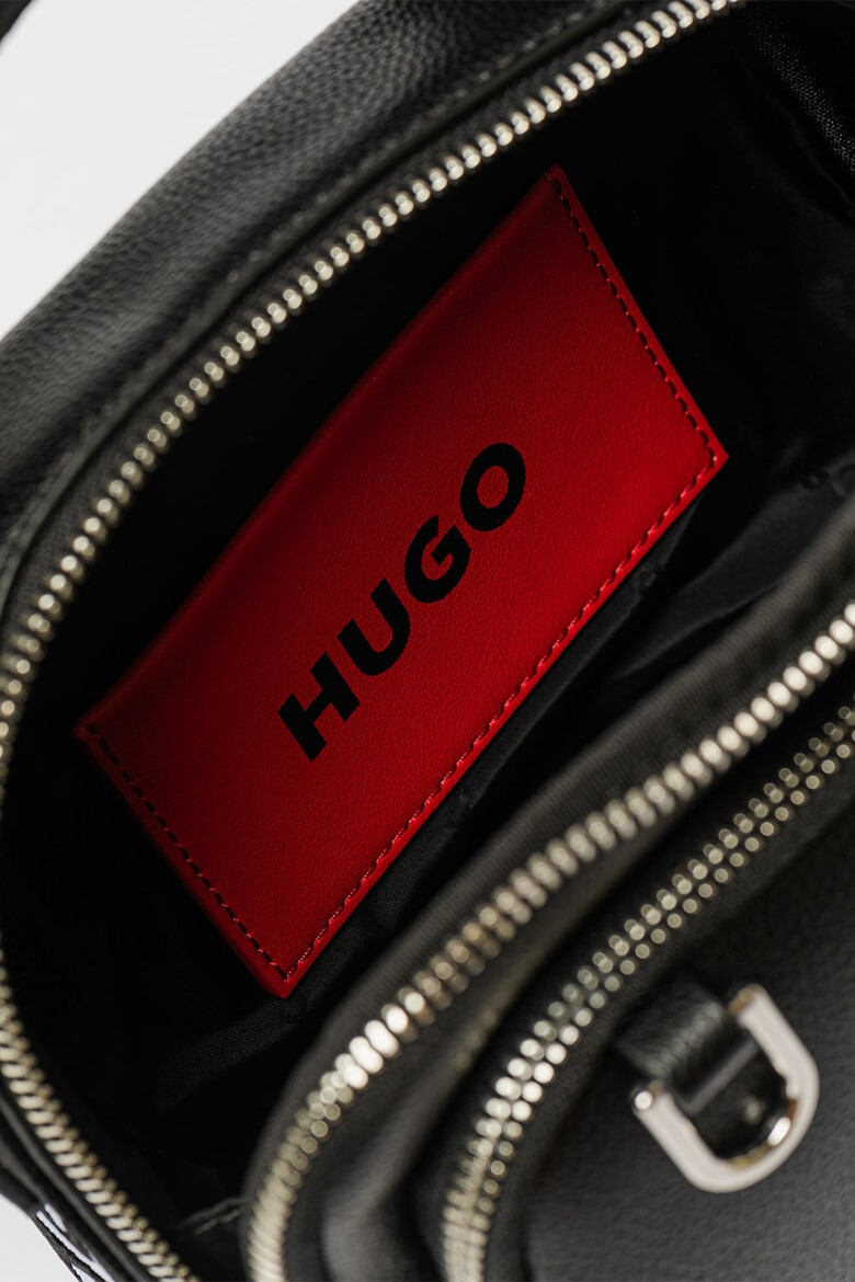 HUGO Geanta crossbody de piele ecologica cu buzunar frontal cu fermoar - Pled.ro