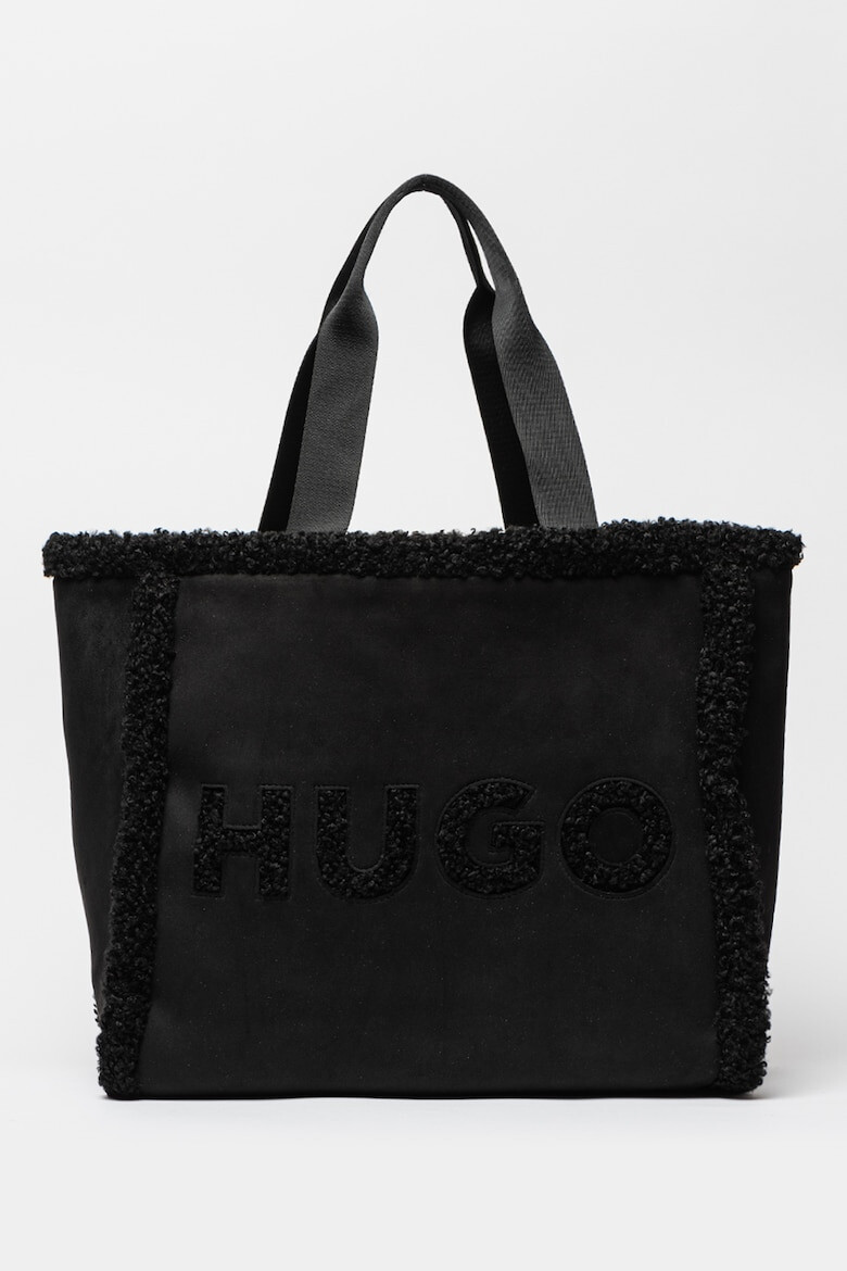 HUGO Geanta tote cu logo texturat Becky - Pled.ro