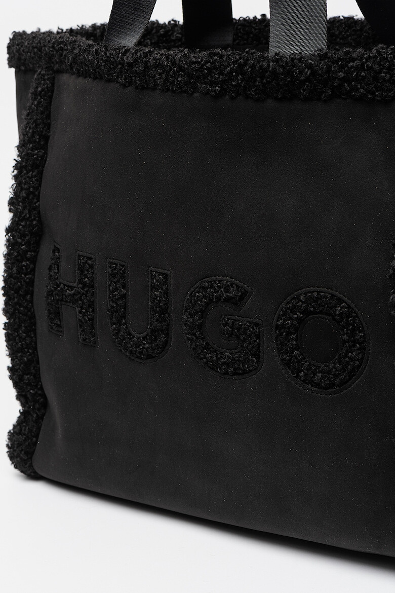 HUGO Geanta tote cu logo texturat Becky - Pled.ro