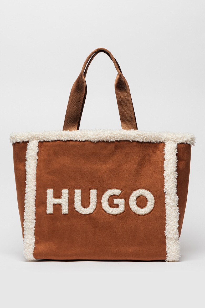 HUGO Geanta tote cu logo texturat Becky - Pled.ro