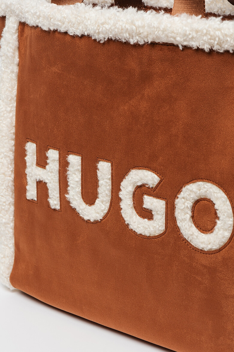 HUGO Geanta tote cu logo texturat Becky - Pled.ro