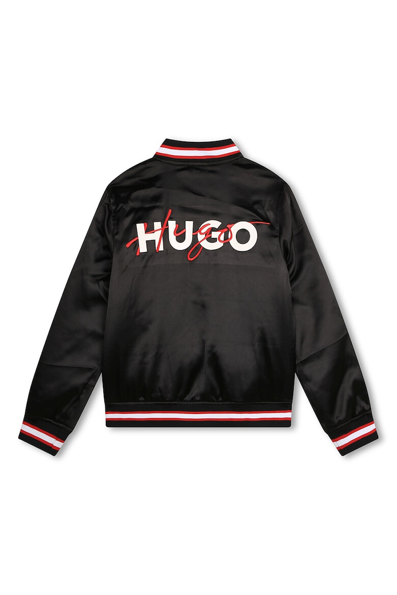 HUGO Jacheta bomber satinata cu logo - Pled.ro