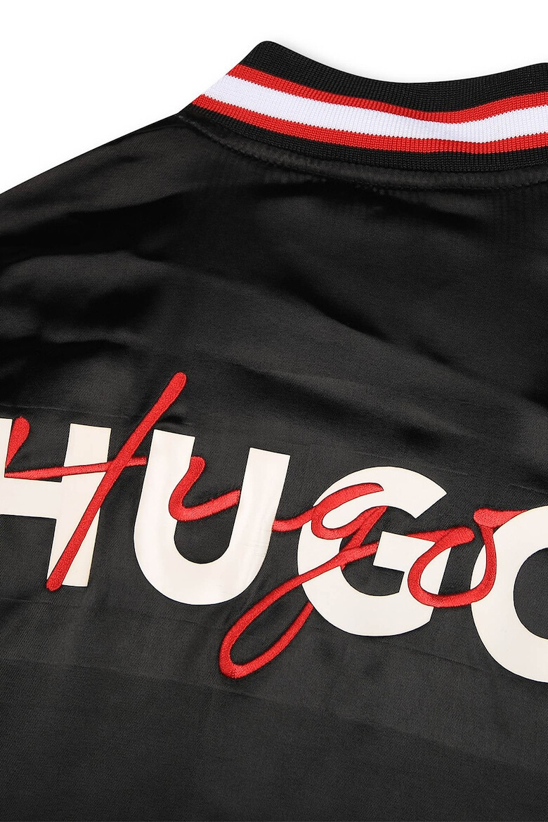 HUGO Jacheta bomber satinata cu logo - Pled.ro