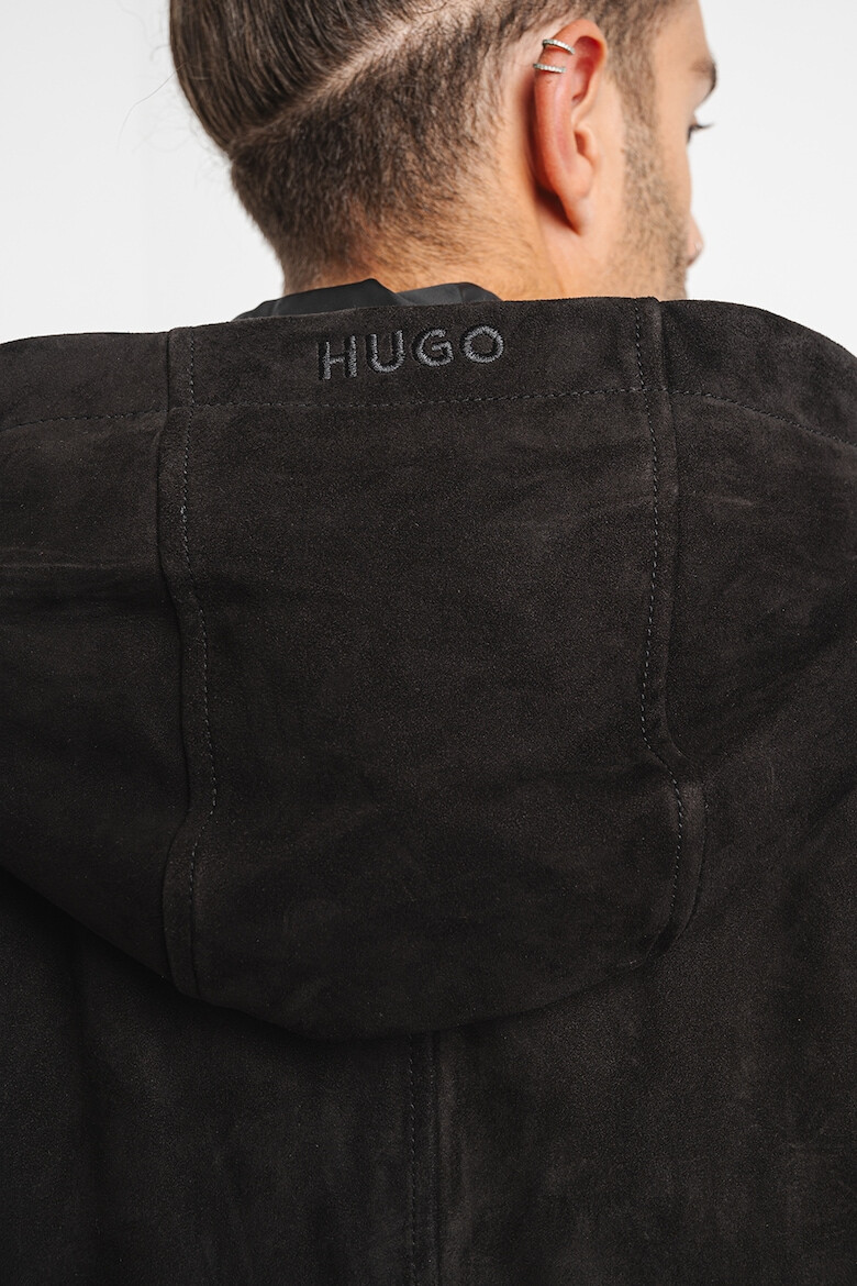 HUGO Jacheta cu logo in relief Loder - Pled.ro