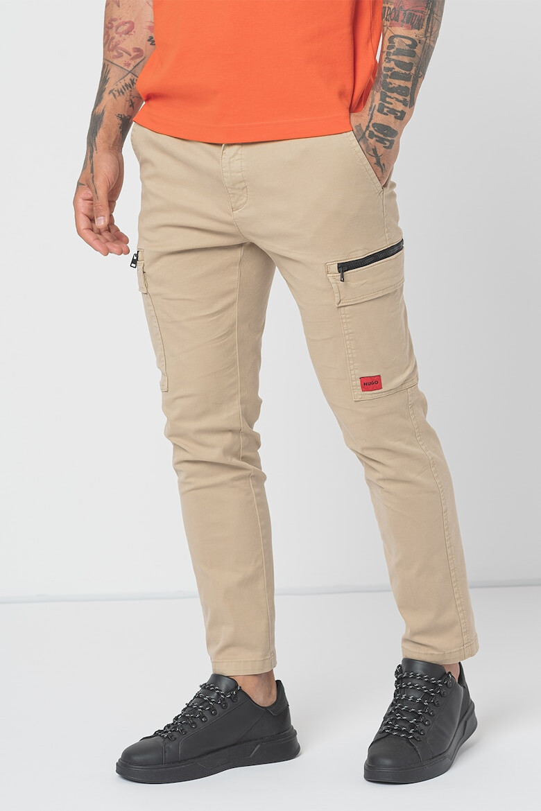 HUGO Pantaloni cargo slim fit cu logo - Pled.ro