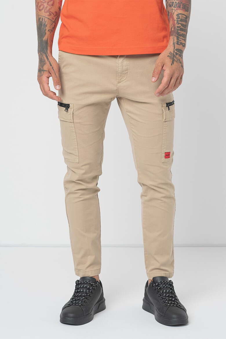 HUGO Pantaloni cargo slim fit cu logo - Pled.ro