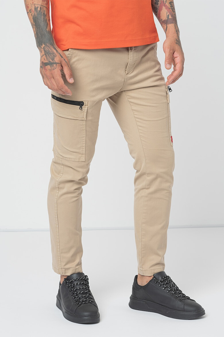 HUGO Pantaloni cargo slim fit cu logo - Pled.ro